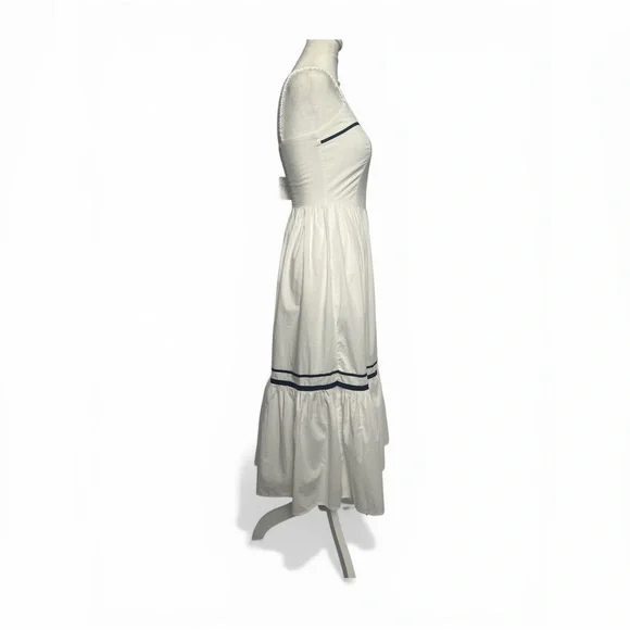 NWT / J.crew factory Corset midi dress with contrast trim - Picture 3 of 5